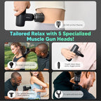 arboleaf Mini Thermacool Massage Gun, Heat and Cool Muscle Massager - Image 7