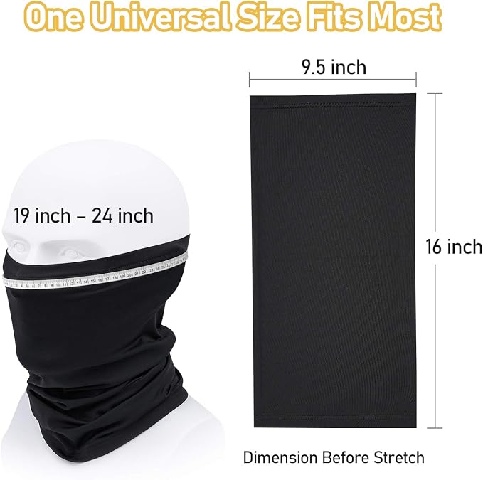 TICONN Neck Gaiter Face Cover Scarf, Neck Warmer Breathable Sun & Wind-proof - Image 4
