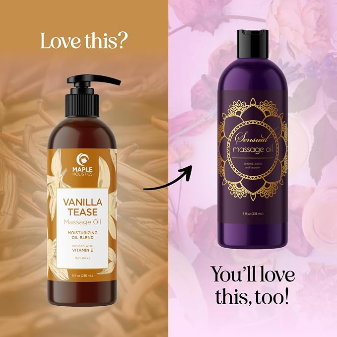 Vanilla Sensual Massage Oil for Couples - Image 4