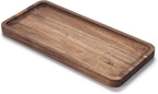 Bathroom Vanity Tray, Acacia Wood Counter Tray, Toilet Tank Tray, Appetizer by YANGQIHOME