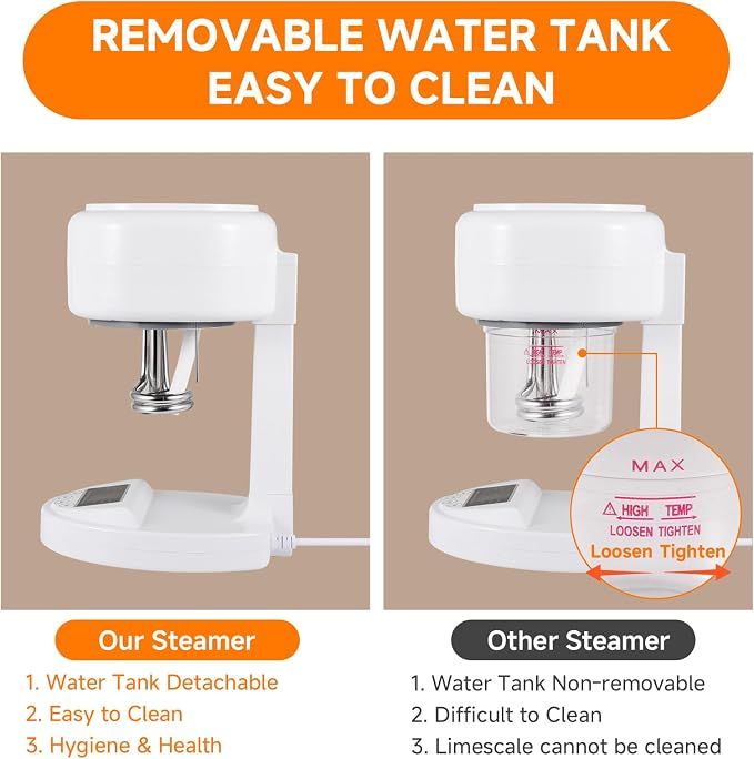 Ozone Facial Steamer, Portable Nano Ionic Face Steamer - Image 3