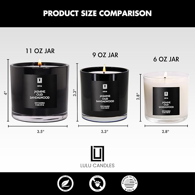 Lulu Candles | Lemon & Vanilla Bean | Luxury Scented Soy Jar Candle | Hand - Image 8