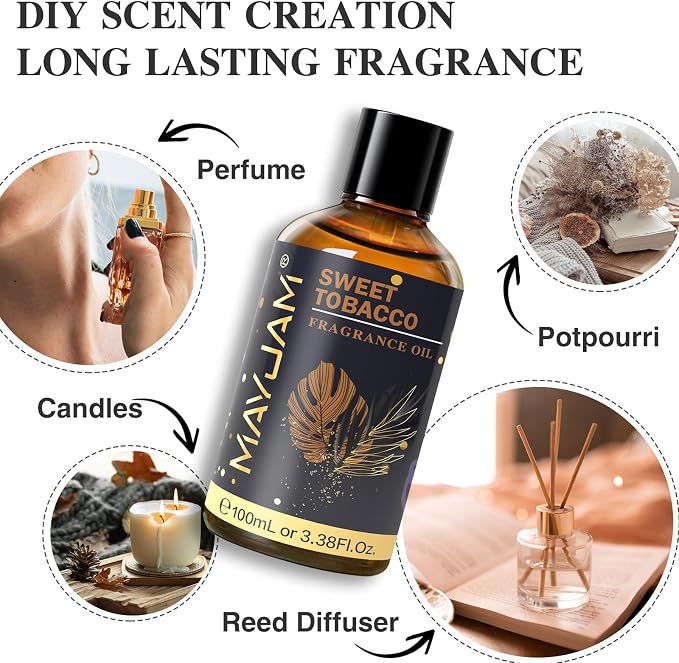 MAYJAM 100ML/3.38FL.OZ Sweet Tobacco Fragrance Oils - Image 5