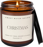 Sweet Water Decor Christmas Soy Candle | Apple Cider, Fresh Cut Christmas Tree by SweetWaterDecor