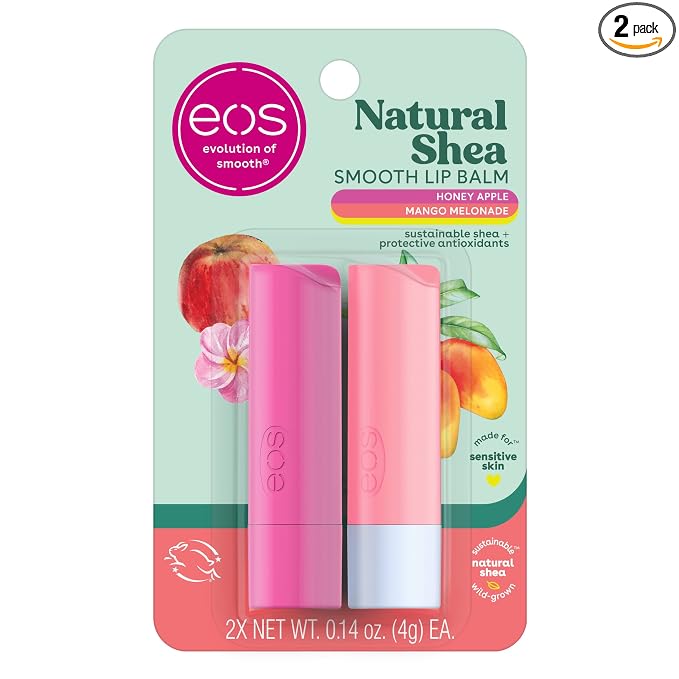 eos Natural Shea Lip Balm, Honey Apple & Mango Melonade, All-Day Moisture by eosproducts