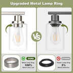 Unicozin Modern Bathroom Light Fixtures, 5 Light Vanity Lights Over Mirror - Image 4
