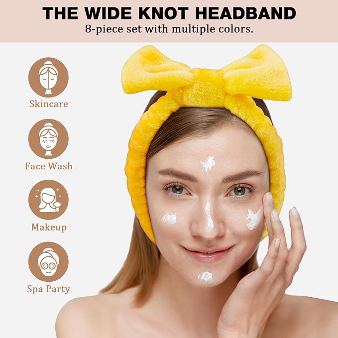 YOOVR 8pcs Spa Headband, Mothers Day Gifts Bulk, Stocking Stuffers - Image 6