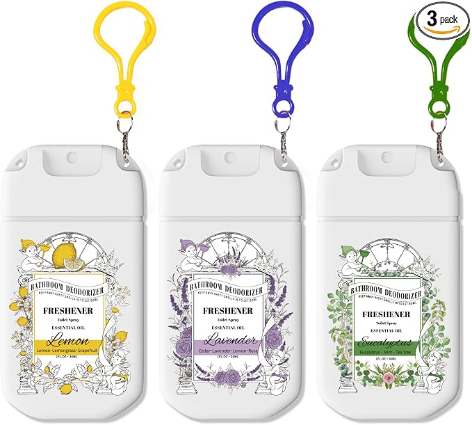 Travel Size Toilet Spray, Air Freshener Spray by AzulFra