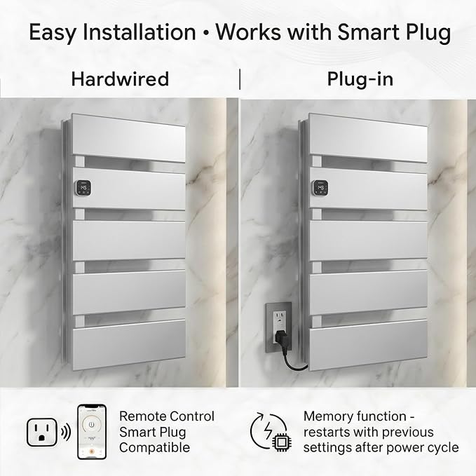 Electric Towel Warmer, Heated Towel Rack - Image 4