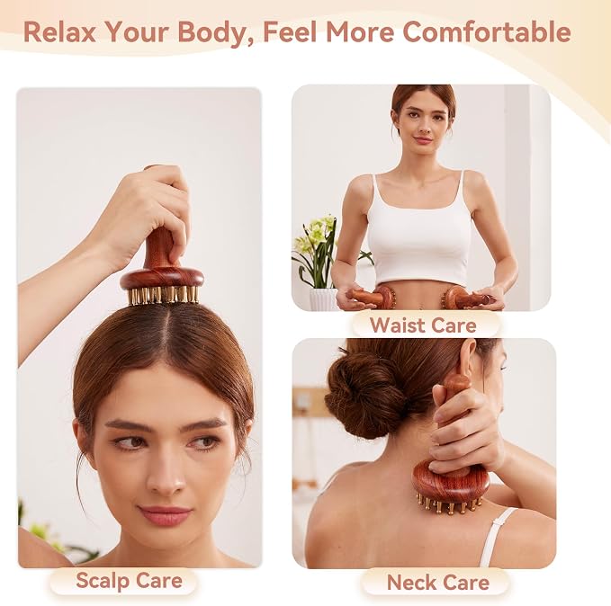 29teeth Copper Head Massage Comb - Image 3