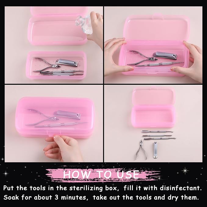 Nail Tool Sterilizer Box Plastic Sterilization Tray - Image 4