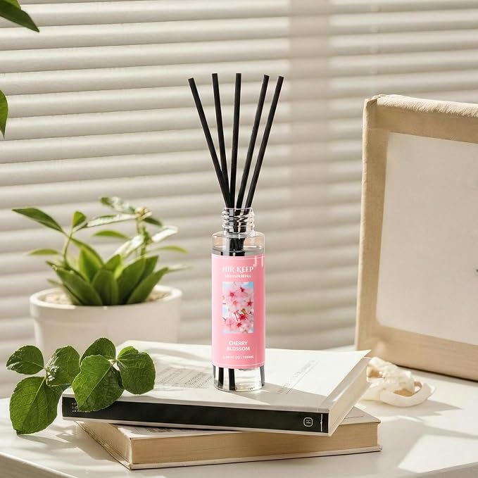 Airkeep Reed Diffuser Oil Refill/Cherry Blossom/3.38 oz/1 Pack/Air Freshener & - Image 3