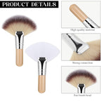 Thinp 4 Pcs Facial Brushes Esthetician Facial Brush Fluffy Fan Brushes Face - Image 2