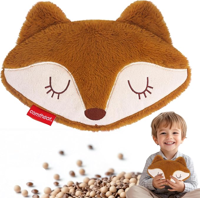 Fox Microwave Heating Pad for Pain Relief, Unscented Microwavable Heating Pads by Comfheat