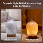 Classical Vase Art Glass Aromatherapy Diffuser 160ml ultrasonic Cool Mist Scent - Image 6