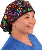 Sparkling EARTH Big Hair Ponytail Classic Surgical Style Scrub Working Cap - Image 3