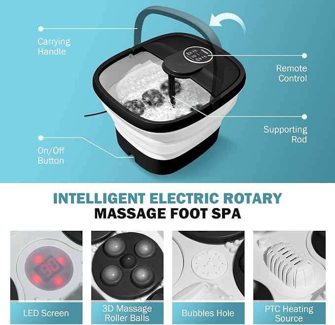 KNQZE Collapsible Foot Spa Electric Foot Bath - Image 7