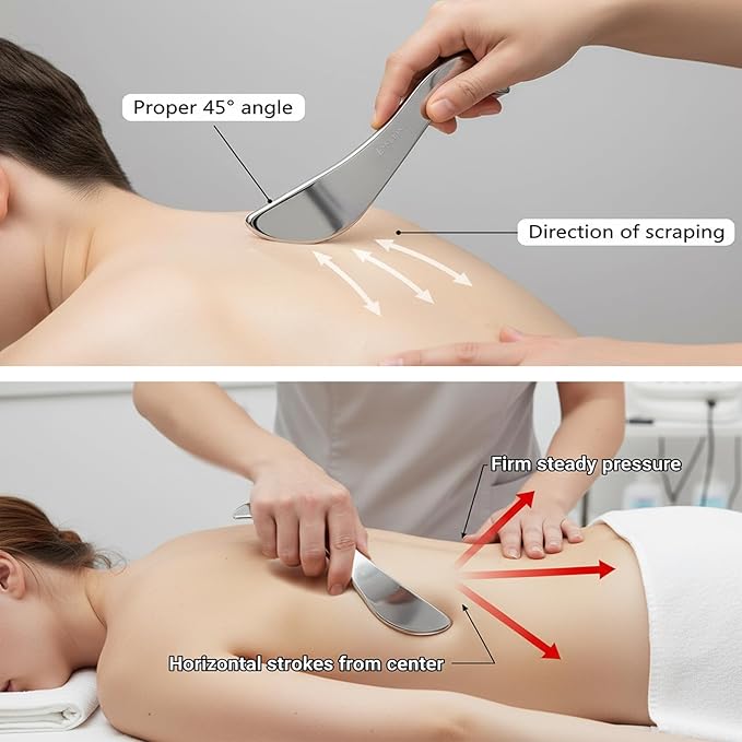 BYYDDIY Stainless Steel Gua Sha Muscle Scraper Tool, Scar Tissue Tool, Physical - Image 6