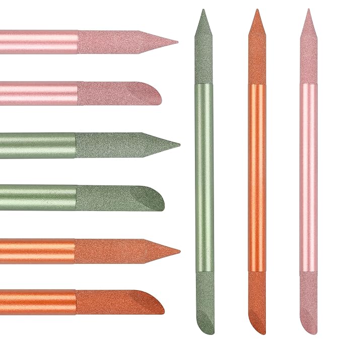 3Pcs Glass Cuticle Pusher, heemeei Crystal Cuticle Pusher Glass File, - Image 2