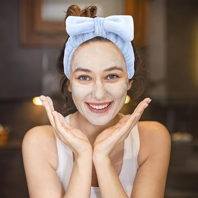 Ondder 8 Pcs Blue Spa Headbands - Image 7
