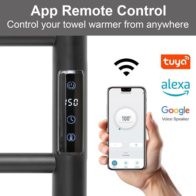 Electric Towel Rack with Voice Control - Image 2