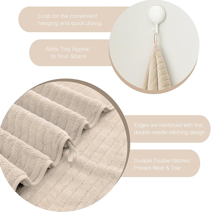 18 Piece Family Bath Towel Set Include 6 Bath Towels, 6 Hand Towels and 6 - Image 7