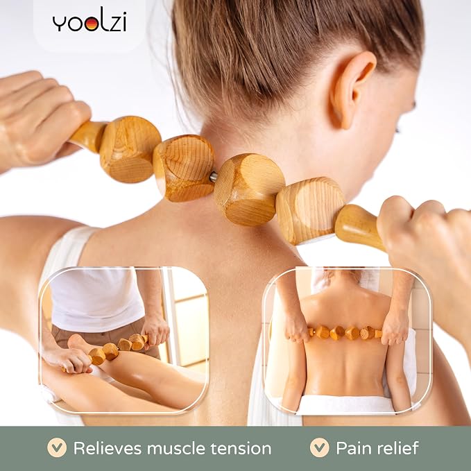 4PCS Wood Therapy Massage Tools Set - Image 6