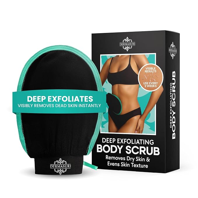 Dermasuri - Deep Exfoliating Glove - Korean Exfoliating Mitt & Body Scrubber - by Dermasuri
