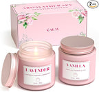 NORVENCE Scented Candles Gift Set, Stress Relief Candles by NORVENCE