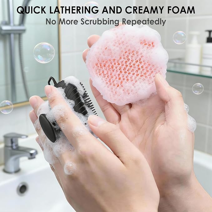 RamPula Face Scrubber & African Net, Silicone Exfoliating Brush - Image 5
