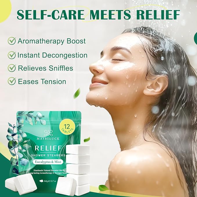 Eucalyptus Mint Shower Steamers 12 Pack - Image 4
