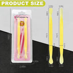 2Pcs Plastic Cuticle Pusher, Dual-end Dead Skin Nail Pusher, Gentle Plastic - Image 4