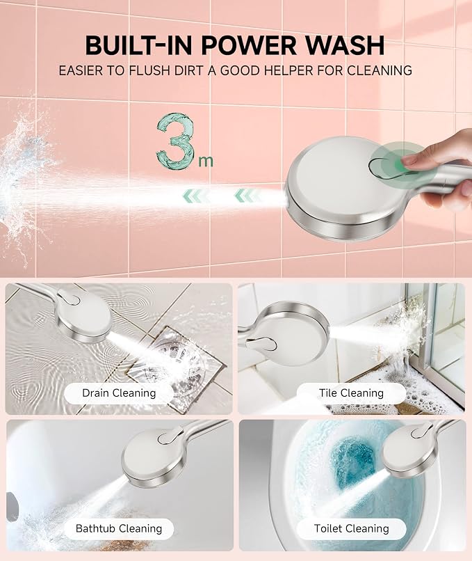 Filtered Shower Head with Handheld, 9-Spray Mode High Pressure Detachable - Image 5