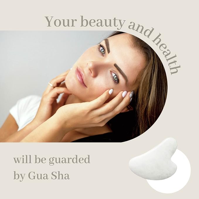 Rena Chris Gua Sha Facial Tools: Natural Jade Stone Guasha Tool - Image 5