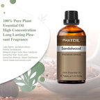 Sandalwood Essential Oil, 1.01Fl.Oz PHATOIL Pure Essential Oil Singles - Image 2