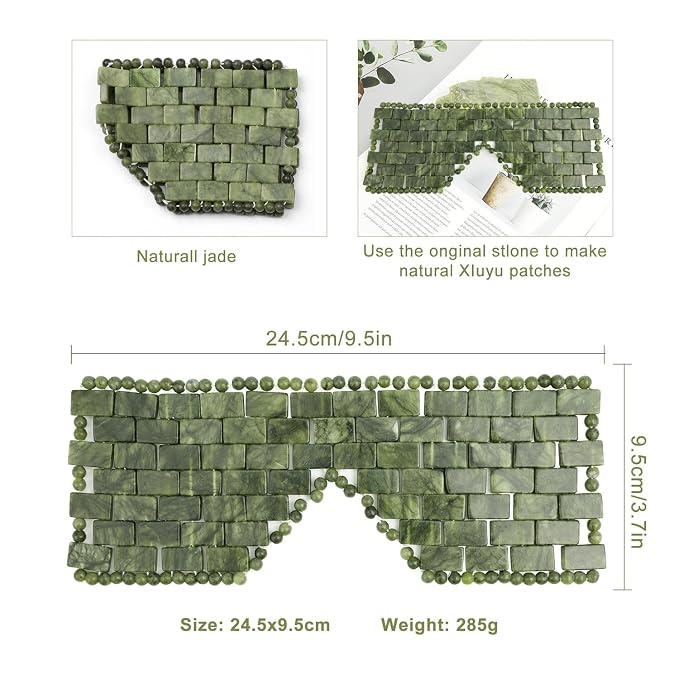 Jade Eye Mask, Large Facial Cooling Mask - Image 6