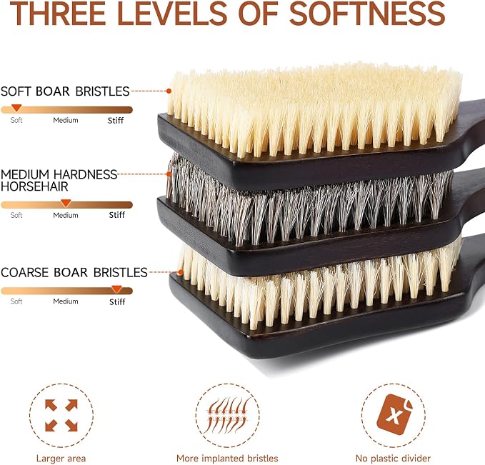 Back Scrubber Shower Brush, Dry Brushing Body Brush - Image 4