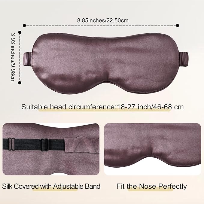 ZIMASILK Adjustable 100% 22 Momme Mulberry Silk Sleep Mask - Image 4
