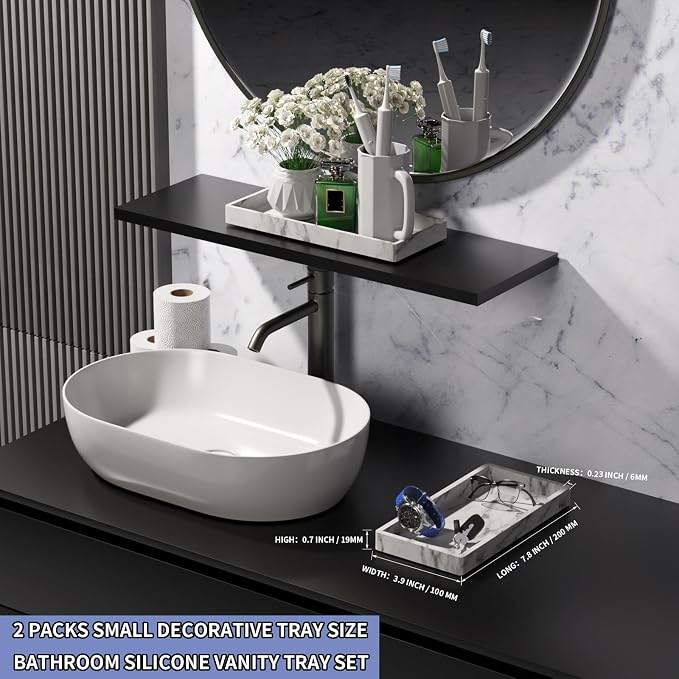 BBK Bathroom Vanity Tray 7.8 in - Image 3