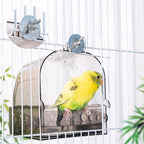 Bird Bath for Cage with Pull-Out Drawer, No-Mess Enclosed Tub for Budgie by Unknown
