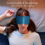 100% Natural Silk Eye Mask for Women Men, Soft Pressureless Cooling Blackout - Image 2