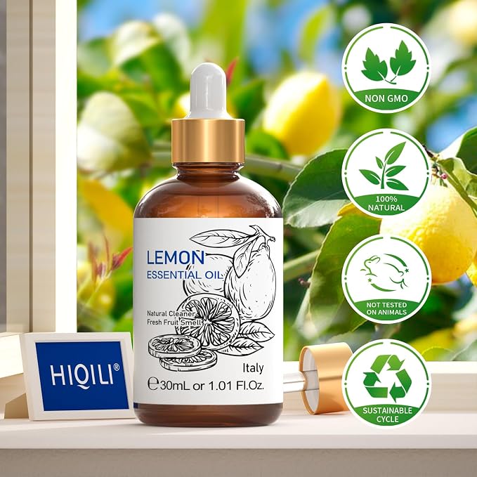 HIQILI Lemon Essential Oil, 100% Pure Undiluted - Image 9