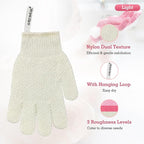 Evridwear Exfoliating Gloves for Shower, 100% Nylon Thick Soft Medium Heavy - Image 2