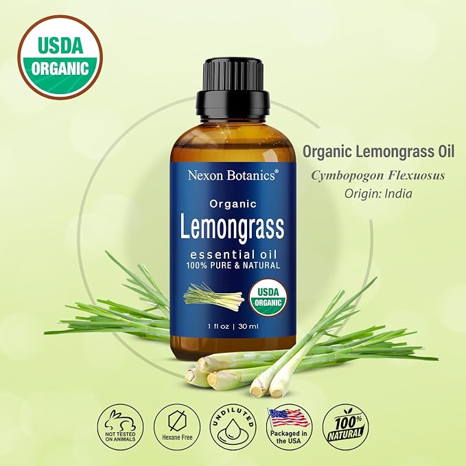 Organic Lemongrass Essential Oil 30 ml - Image 2