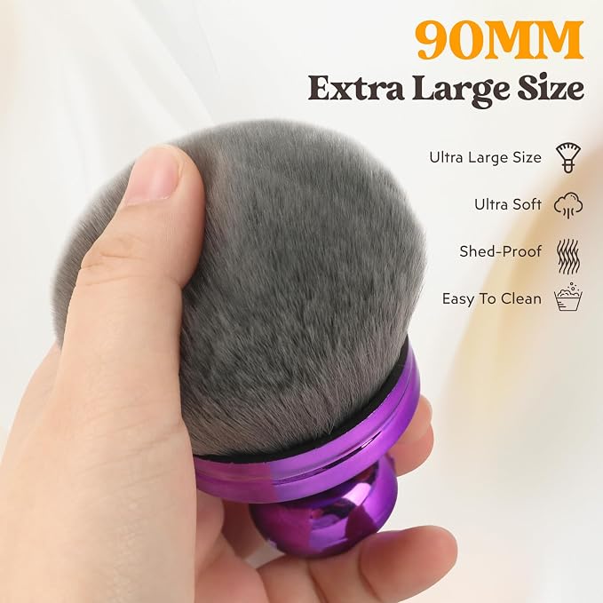 Extra Large Body Brush for Self Tanner, Leg Makeup & Bronzer Self Tan - Image 4