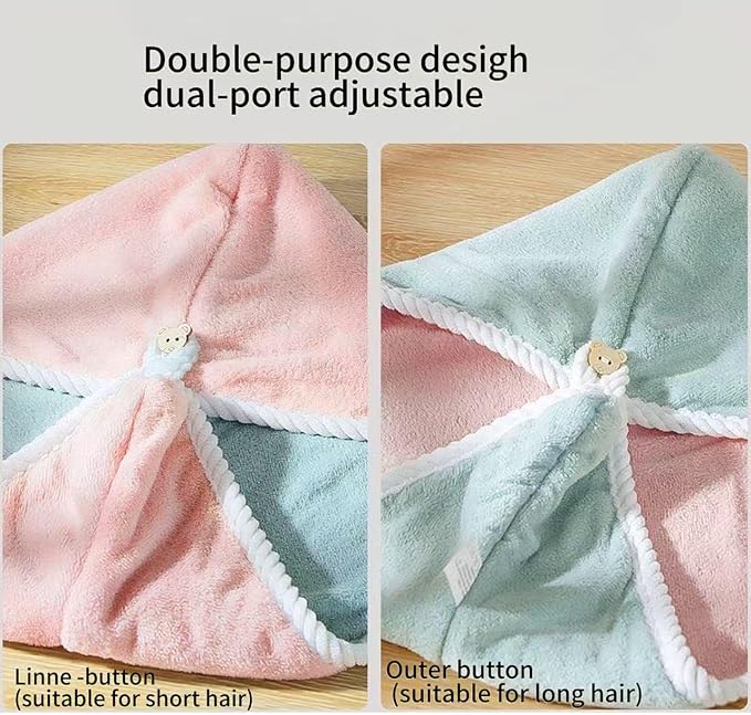 Microfiber Hair Towel, Hair Towel wrap - Image 4