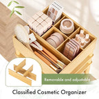 Amazer Bamboo Makeup Organizer Cart - Image 3