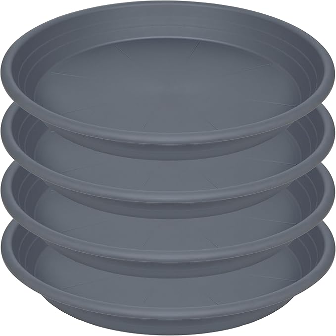 4 Pack of 16 inch Plant Saucer, Large Plant Tray, Heavy Sturdy Plant Drainage by Unknown