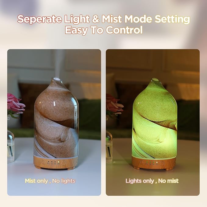 Essential Oil Diffuser Hand Blown Glass Aromatherapy Diffuser - Image 5
