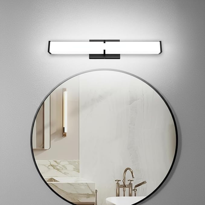 16 Inch LED Bathroom Lighting Fixtures Over Mirror, Modern Black Vanity Lights - Image 9